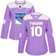 New York Rangers #10 Artemi Panarin Purple Fights Cancer Women's Stitched NHL Jersey