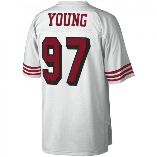 Men's San Francisco 49ers Bryant Young Mitchell & Ness White Legacy Replica Jersey