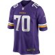 Men's Minnesota Vikings Jim Marshall Nike Purple Game Retired Player Jersey