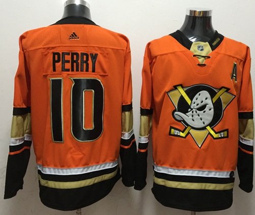 Adidas Anaheim Ducks #10 Corey Perry Orange Stitched NHL Jersey