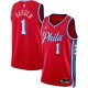 Unisex Philadelphia 76ers James Harden Jordan Brand Red Swingman Jersey - Statement Edition