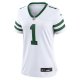 Women's New York Jets Ahmad Sauce Gardner Nike Legacy White Game Jersey