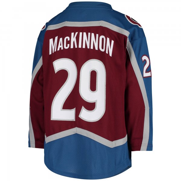 Youth Colorado Avalanche Nathan MacKinnon Burgundy Home Replica Player Jersey