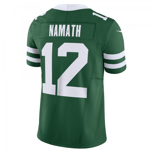 Men's New York Jets Joe Namath Nike Legacy Green Vapor F.U.S.E. Limited Jersey