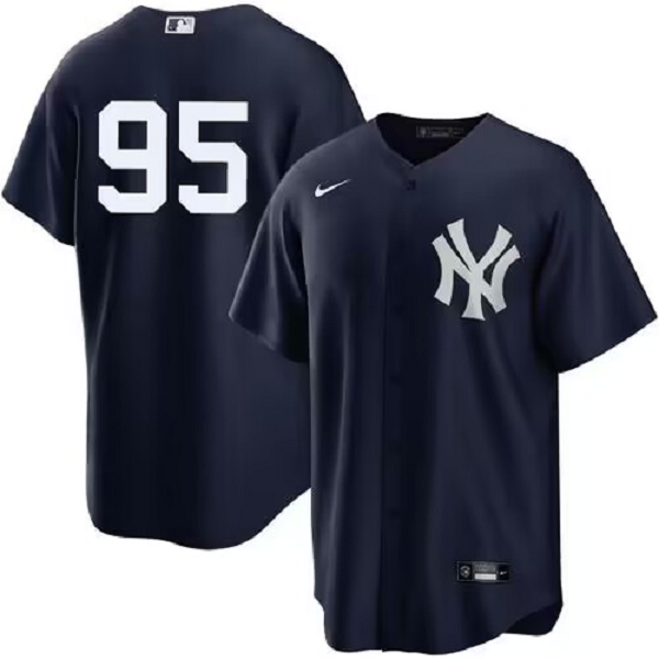 Men's Oswaldo Cabrera #95 New York Yankees Alternate Navy Player Nike MLB Jersey