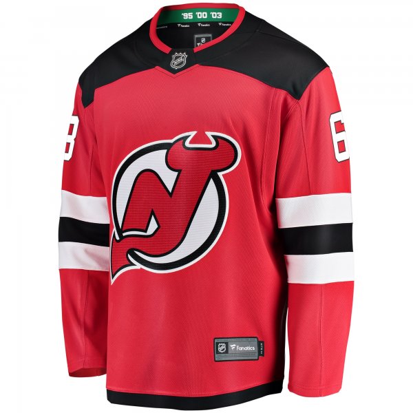 Men's New Jersey Devils Jesper Bratt Fanatics Red Home Breakaway Player Jersey