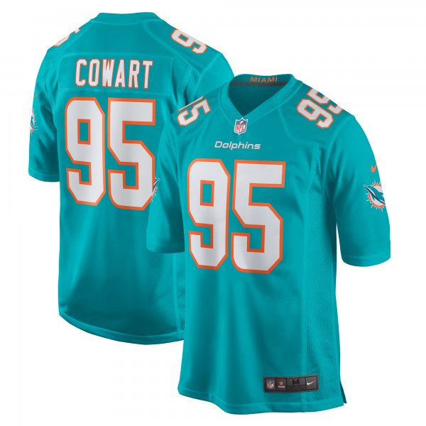 Men's Miami Dolphins Byron Cowart Nike  Aqua  Game Jersey