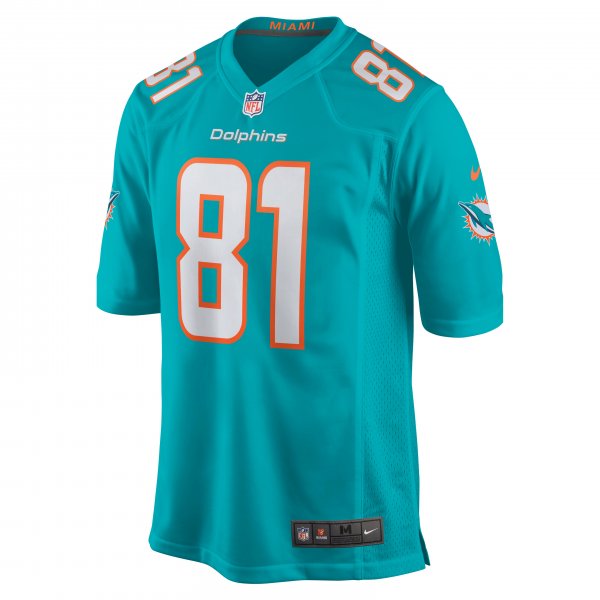 Men's Miami Dolphins Durham Smythe Nike Aqua Game Jersey