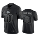 Men's NFL Kansas City Chiefs Custom Black Reflective Limited Jersey