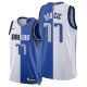 Men's Dallas Mavericks #77 Luka Doncic Blue White Split NBA Jersey