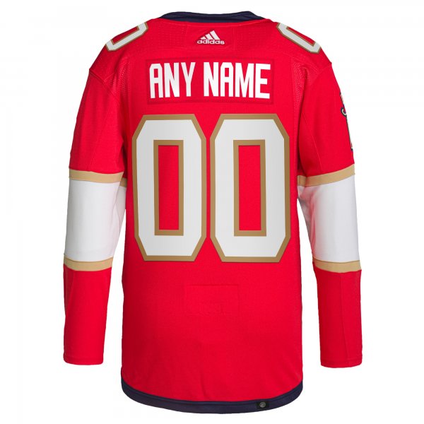 Men's Florida Panthers  adidas Red Home  Primegreen Custom Jersey