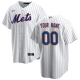 Youth New York Mets Nike Home White Custom Cool Base Jersey