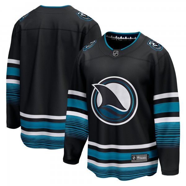 Men's San Jose Sharks Fanatics Black Alternate Premier Breakaway Jersey