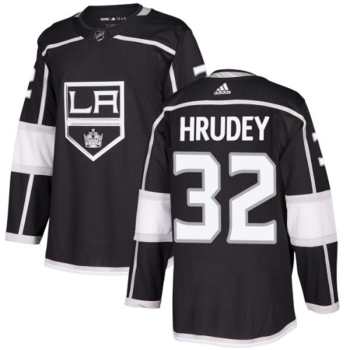 Adidas Los Angeles Kings #32 Kelly Hrudey Black Home Stitched NHL Jersey