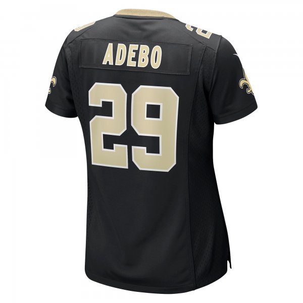 Women's New Orleans Saints Paulson Adebo Nike Black Game Jersey