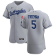 Youth Los Angeles Dodgers #5 Freddie Freeman Away Player Gray Jersey