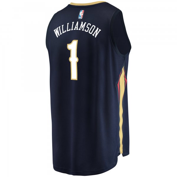 Youth New Orleans Pelicans Zion Williamson Fanatics Navy Fast Break Replica Player Jersey - Icon Edition