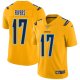 Los Angeles Chargers #17 Philip Rivers Gold Men's Stitched NFL Limited Inverted Legend Jersey