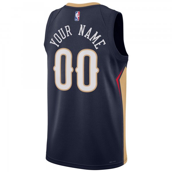 Unisex New Orleans Pelicans Nike Navy 2022/23 Swingman Custom Jersey - Icon Edition