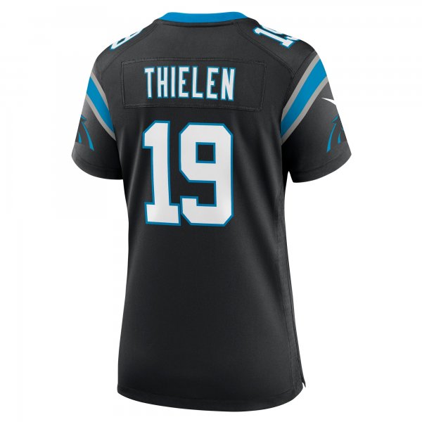 Women's Carolina Panthers Adam Thielen Nike Black Team Game Jersey