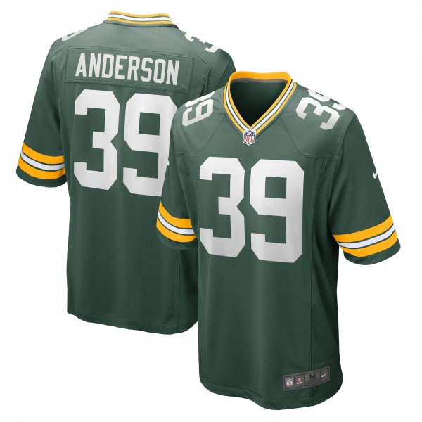 Men's Green Bay Packers Zayne Anderson Nike  Green Team Game Jersey