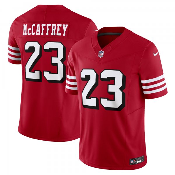 Men's San Francisco 49ers Christian McCaffrey Nike Scarlet Vapor F.U.S.E. Limited Jersey