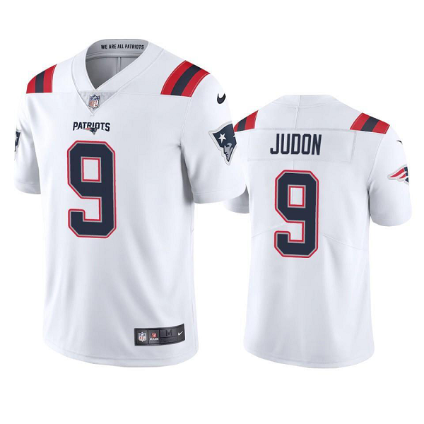 Men's New England Patriots White Matthew Judon #9 Vapor Limited Jersey