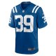 Men's Indianapolis Colts Darrell Baker Jr Nike  Royal Team Game Jersey