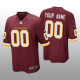 Men's Washington Football Team Custom Burgundy Jersey