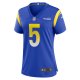 Women's Los Angeles Rams Tutu Atwell Nike Royal Home Game Jersey