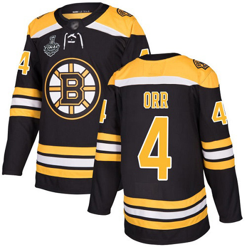 Boston Bruins #4 Bobby Orr Black Home Stanley Cup Final Bound Stitched Adidas NHL Jersey