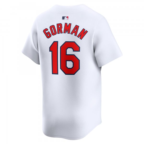 Men's St. Louis Cardinals Nolan Gorman Nike White Home Limited Player Jersey