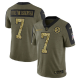 Pittsburgh Steelers Ben Roethlisberger Olive 2021 Salute To Service Limited Men's NFL Jersey