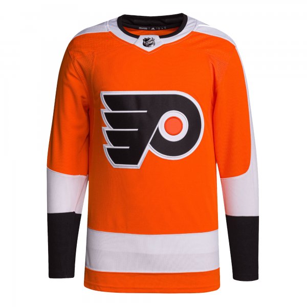 Men's Philadelphia Flyers adidas Orange Home Primegreen Blank Jersey