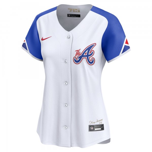 Women's Atlanta Braves  Nike White City Connect Limited Jersey