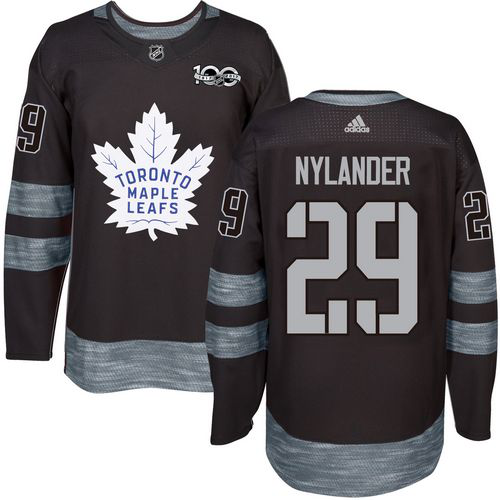 Adidas Toronto Maple Leafs #29 William Nylander Black 1917-2017 100th Anniversary Stitched NHL Jersey