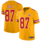 Kansas City Chiefs #87 Travis Kelce Gold Men's Stitched NFL Limited Inverted Legend Jersey