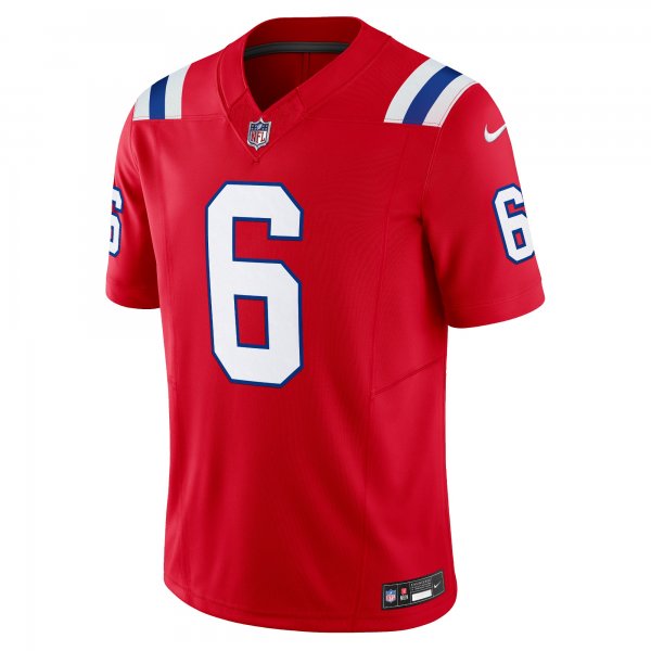 Men's New England Patriots Christian Gonzalez Nike Red  Vapor F.U.S.E. Limited Jersey