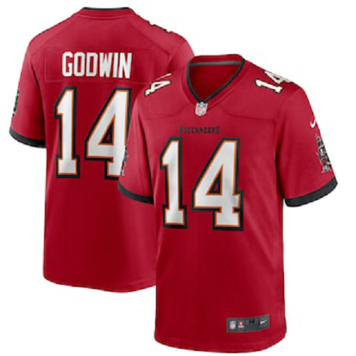 Men's Nike Tampa Bay Buccaneers #14 Chris Godwin Red Game Player Jersey