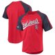 Men's St. Louis Cardinals Stitches Red Button-Down Raglan Replica Jersey