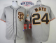 San Francisco Giants #24 Willie Mays Grey Cool Base Road 2 W/2014 World Series Patch Stitched MLB Jersey