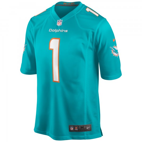 Men's Miami Dolphins Tua Tagovailoa Nike Aqua Player Game Jersey