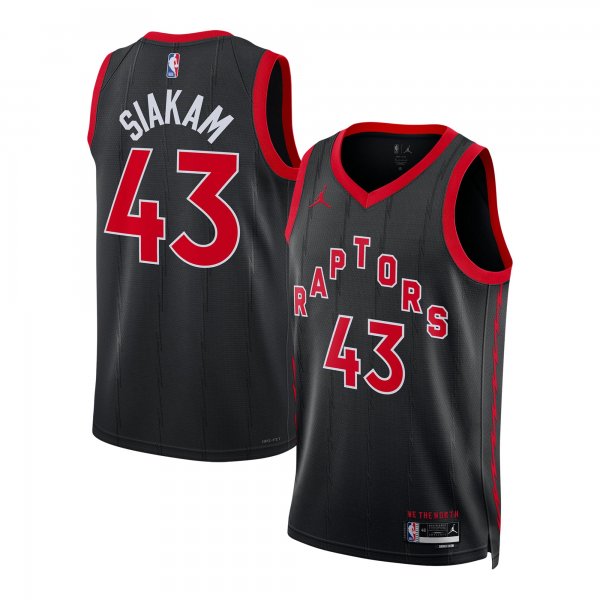 Unisex Toronto Raptors Pascal Siakam Jordan Brand Black Swingman Jersey - Statement Edition