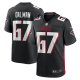 Men's Atlanta Falcons Drew Dalman Nike Black Game Jersey