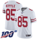 San Francisco 49ers #85 George Kittle White Youth Stitched NFL 100th Season Vapor Limited Jersey