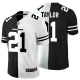 Men's Nike NFL Washington Redskins #21 Sean Taylor Black White Peaceful Coexisting Split 2020 Vapor Untouchable Stitched Limited Jersey