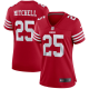 Women's San Francisco 49ers Elijah Mitchell Nike Scarlet Team Player Game Jersey-(2022 New Style)