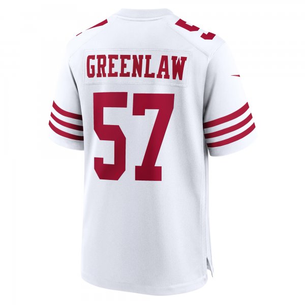 Men's San Francisco 49ers Dre Greenlaw Nike  White Team Game Jersey