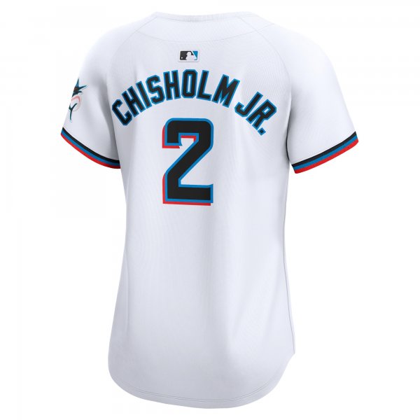 Women's Miami Marlins Jazz Chisholm Jr. Nike White Home Limited Player Jersey