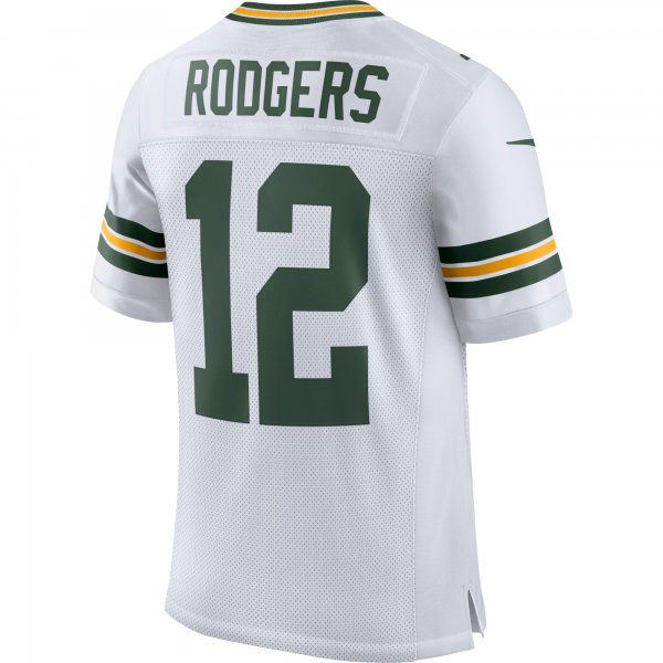 Men's Green Bay Packers Aaron Rodgers Nike White Classic Elite Player Jersey